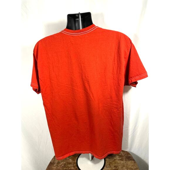 Budweiser Beer Label Red T-Shirt Men’s Size L Graphic Tee - Picture 2 of 6